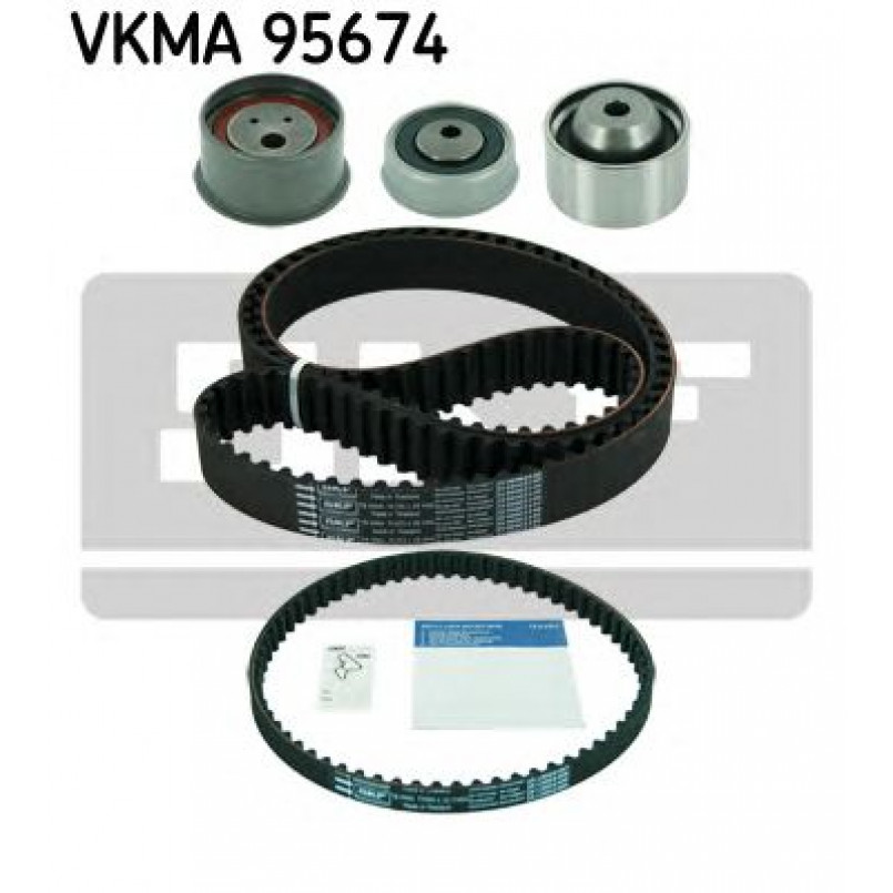VKMA 95674 SKF Комплект (ремінь+ролики)